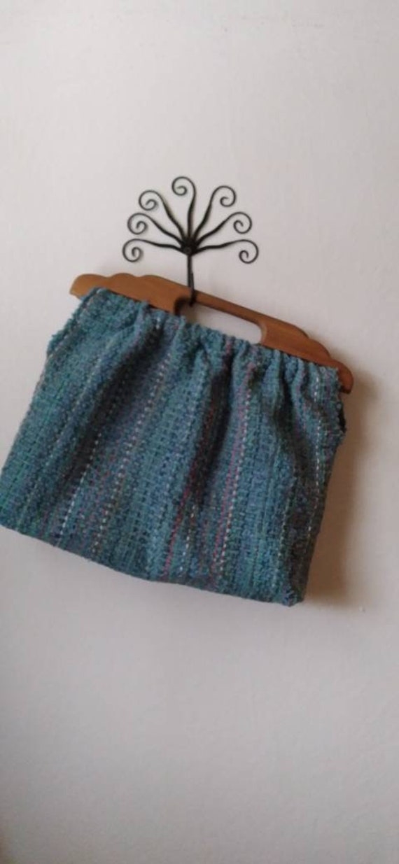 Wood Handle Knitting Bag