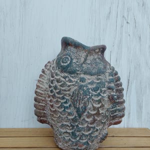 Antique Stoneware Fish Vase or Planter