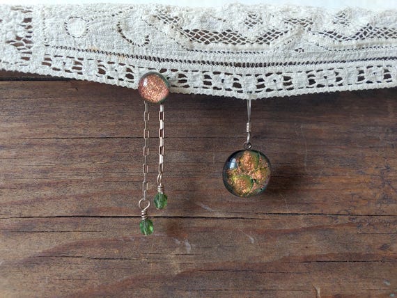 Celestial Glass Dangle Earrings - image 12