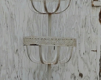 Large Three Tiered Plant Baskets - Farmhouse Wedding Decor