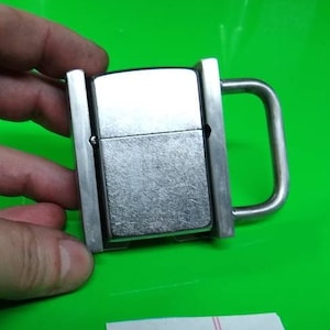 Zippo Lighter and Custom Belt buckle Holster