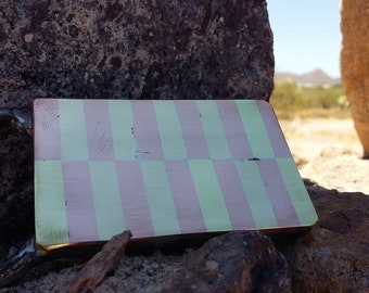 Solid Copper and Brass checkerboard Belt buckle