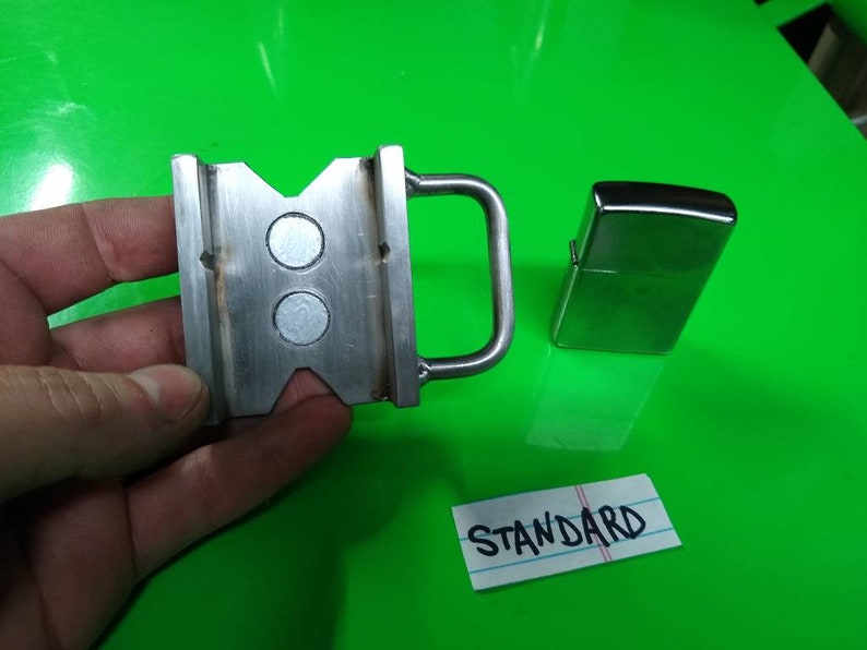 Zippo Lighter and Custom Belt Buckle Holster stainless Steel Etsy