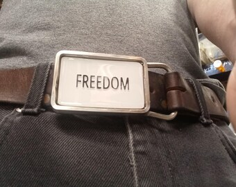 Freedom Tpusa Charlie Kirk inspired  Belt buckle.