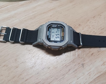 Custom DW5600 Nato stainless WELDED SHELL Plastic Lug BYPASS