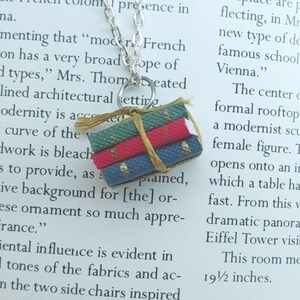 Miniature Book Necklace - book necklace, booklover gift
