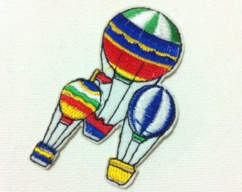 Lot Of 2 Pieces High Quality Balloon (4.5 x 8 cm) Embroidered Iron on Applique Patch (B)
