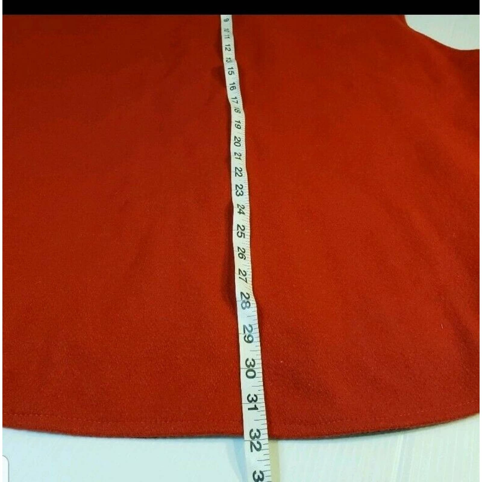 Rockabilly Tioga Territory Red Wool and Leather Work Vest 