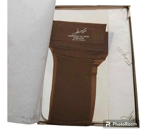 a) Package for Hanes Seamless Stockings, with (b) cover