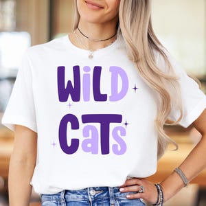 Wildcats MCM Quirky / PNG 300 dpi / Design digitale / DTF / Serigrafia / Download immediato