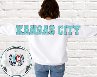 Kansas City KC Soccer Crest Front Back Designs | PNG Digital Design | Instant Download | Oversized