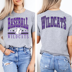 Wildcats Baseball Vintage / PNG 300dpi / Design digitale / DTF / Serigrafia / Download immediato
