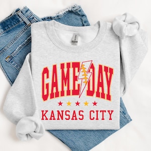 Kansas City Game Day PNG 300dpi Digital Design Sublimation DTF Screen Print Instant Download Football Kansas City