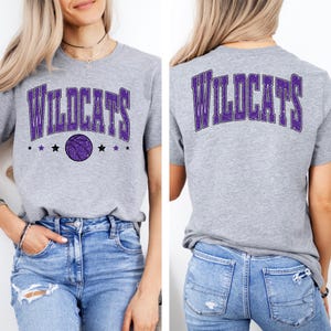 Wildcats Basketball Stars / PNG 300dpi / Design digitale / DTF / Serigrafia / Download immediato