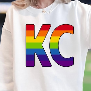 Rainbow Pride LGBTQ PNG 300 dpi Design numérique Sublimation dtf sérigraphie Téléchargement instantané Kansas City