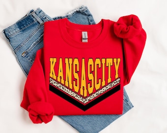 Kansas City Vintage Leopard with Gold PNG 300dpi Digital Design Sublimation DTF Screen Print Instant Download Football Kansas City