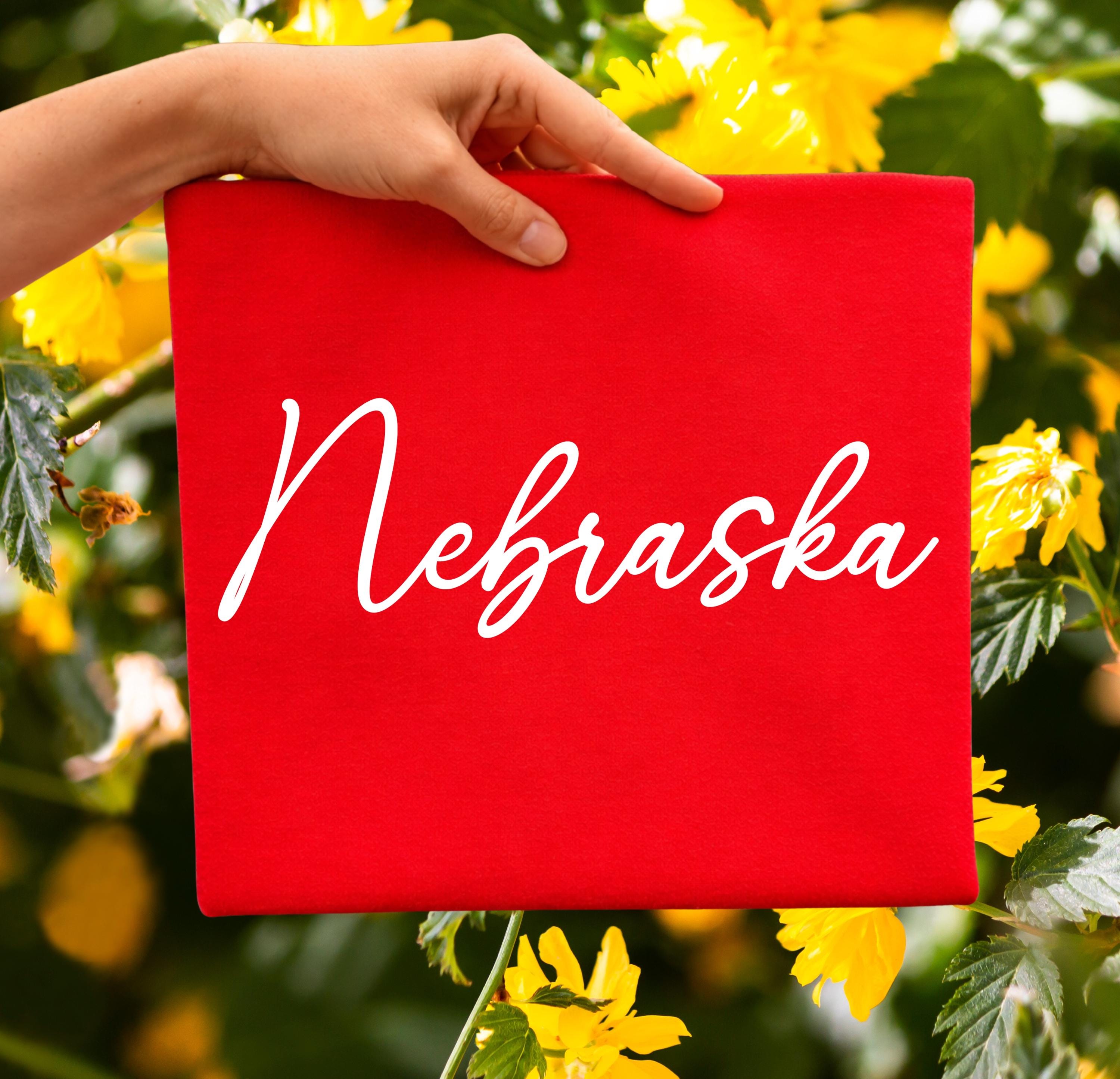 Script Nebraska Nebraska Script 2 Colors| PNG Digital Design | Instant Download - Etsy