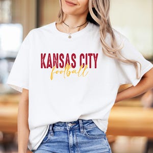 Kansas City Grunge and Script | PNG 300dpi | digital design | DTF | Screen Print | Instant Download | Kansas City Football