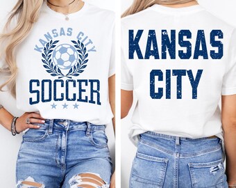 Kansas City Soccer Crest Blues Front Back Designs | PNG File | Instant Download