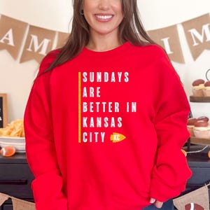 Sonntags sind besser in Kansas City PNG 300dpi Digital Design - Sublimation DTF Sieb Druck Sofortiger Download Kansas City Football