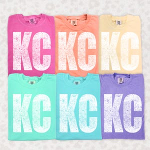 Kansas City KC Rough 6 colori / PNG / 300 dpi / Design digitale / Serigrafia DTF / Download immediato