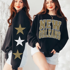 New Orleans Varsity com estrelas Design superdimensionado PNG 300dpi Design digital dtg DTF Serigrafia Download instantâneo Futebol Kansas City