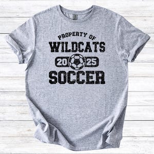 Proprietà di Wildcats Soccer / 3 opzioni di colore / PNG 300 dpi / Design digitale / DTF / Serigrafia / Download immediato