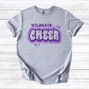 Wildcats Graffiti Cheer / PNG 300dpi / Design digitale / DTF / Serigrafia / Download immediato