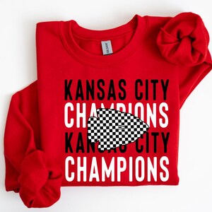 Kansas City Champions Preto e Branco Retro - PNG 300dpi - design digital - sublimação DTF Serigrafia Download instantâneo