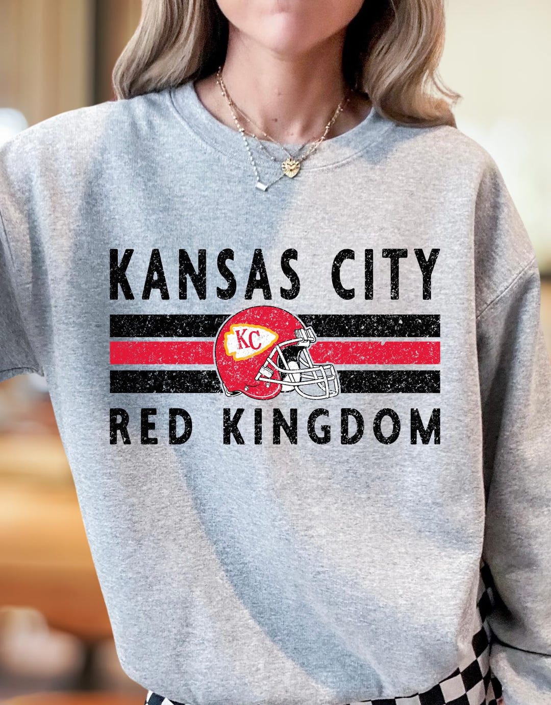 Red/Gold Kansas City Red Kingdom Tee - Black main image 1