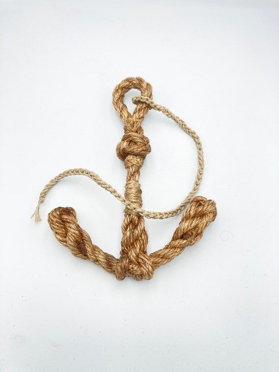 HANDMADE ROPE ANCHOR for Nautical Decor, Boat or Home 