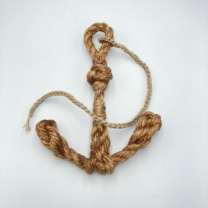HANDMADE ROPE ANCHOR for nautical decor, boat or home