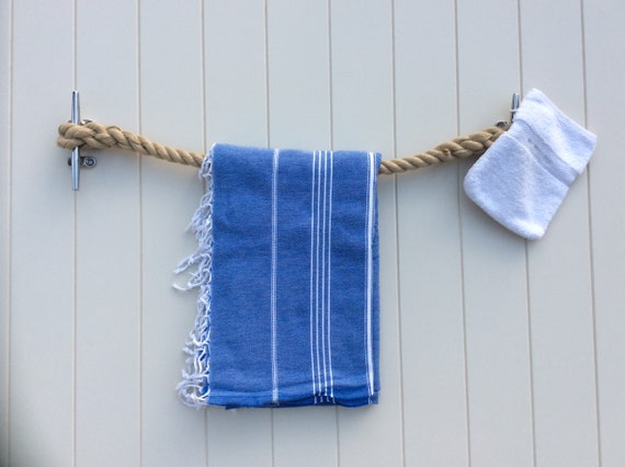 NAUTICAL TOWEL RAIL for Bathrooms Kitchens indoors or Outdoors
