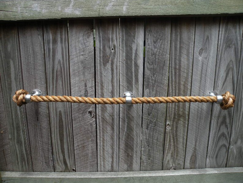 ROPE TOWEL HOLDER rail handmade using manila rope for kitchen Etsy