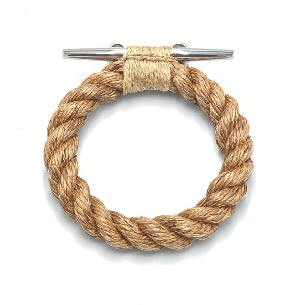 ROPE TOWEL RING Handmade Using Natural Manila Rope for Bathroom