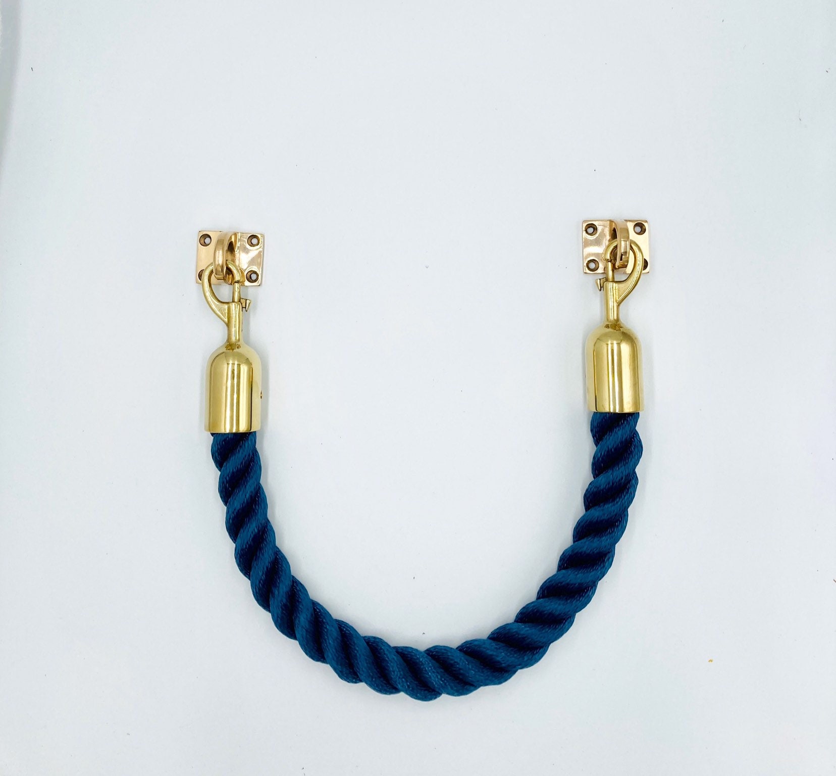 ROPE TOWEL HOLDER Rack handgefertigt mit Marine blau Polyester | Etsy