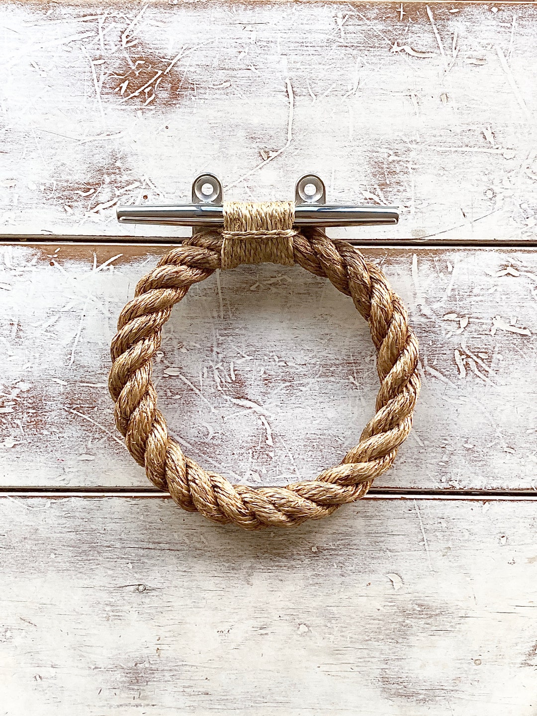 ROPE TOWEL RING Handmade Using Natural Manila Rope for - Etsy