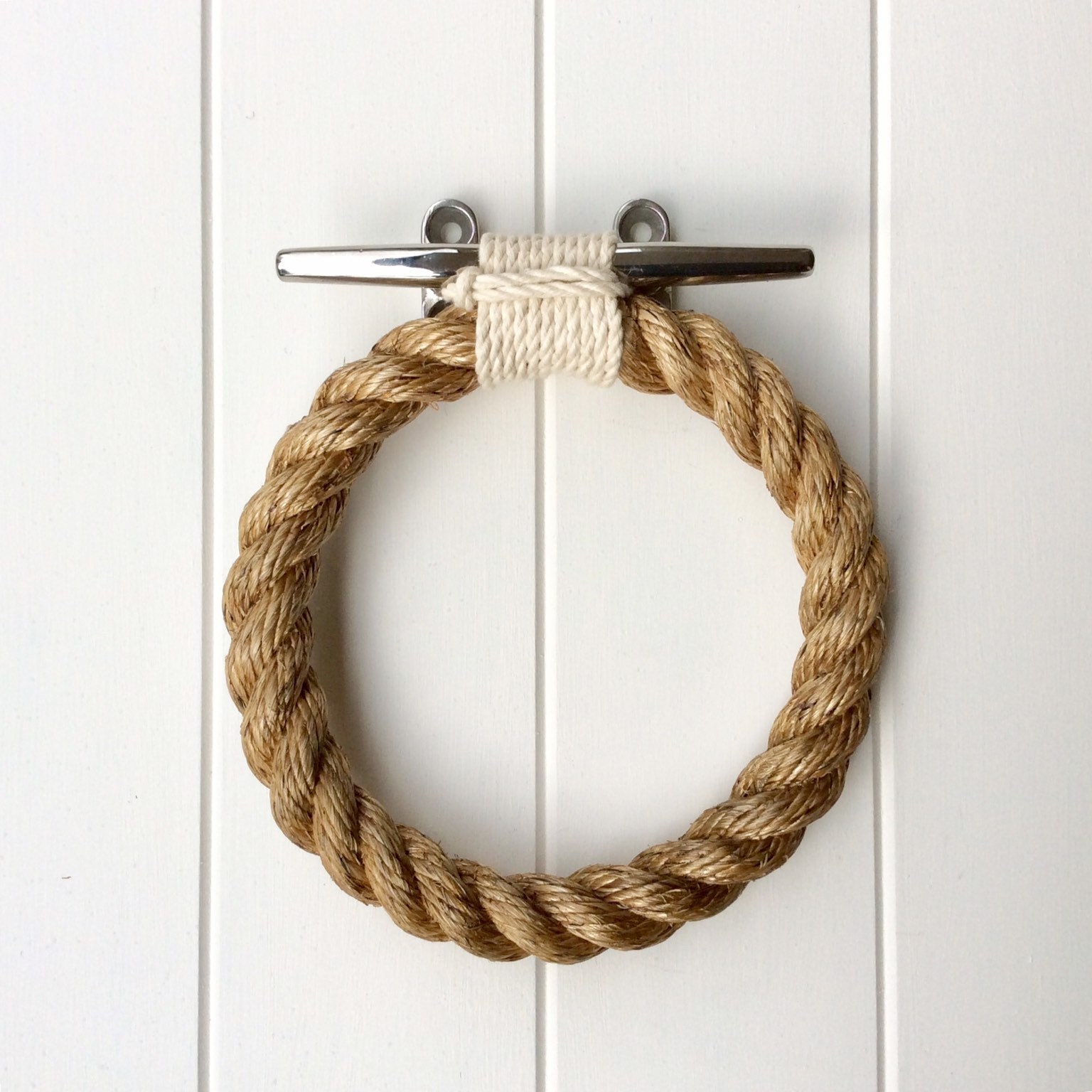 ROPE TOWEL RING Holder Handmade From Natural Rope for - Etsy