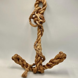 HANDMADE ROPE ANCHOR for nautical decor, boat or home