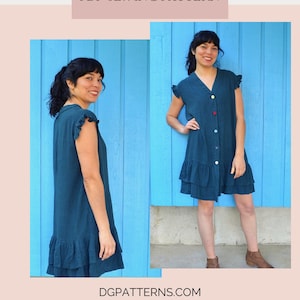 Valencia Dress PDF sewing pattern and sewing tutorial