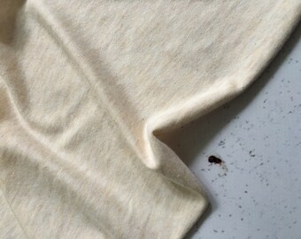 Heather Almond Soft Stretch Fabric Cotton Bamboo Jersey Knit Fabric By 0.5 Metre Cotton Knit Fabric Jersey Fabric Bamboo Fabric