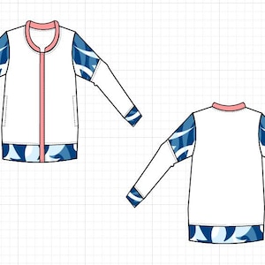 Inara Bomber Jacket PDF Sewing Pattern - Etsy