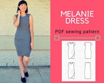 Melanie Dress PDF sewing pattern and sewing tutorial