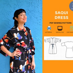 Saqui Dress PDF Digital Sewing Pattern and Tutorial - Etsy