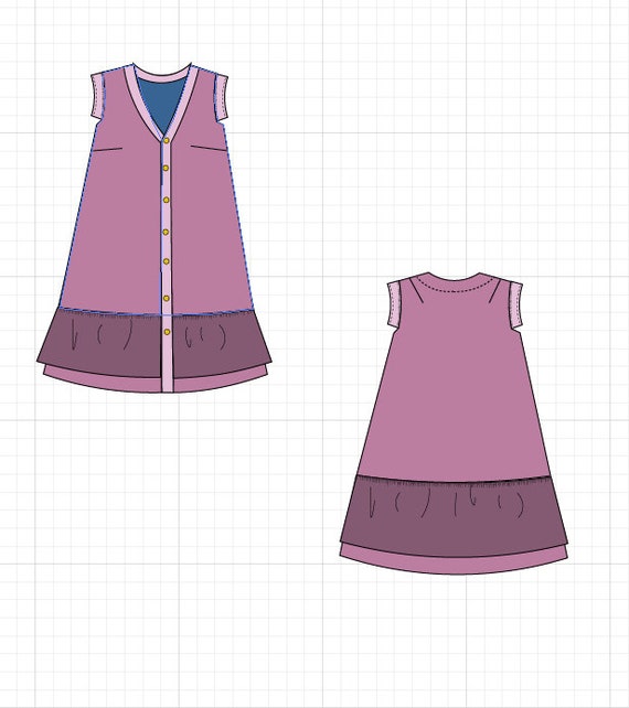 Valencia Dress PDF Sewing Pattern and Sewing Tutorial - Etsy