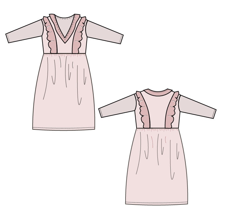 The Kate Winter Dress PDF Sewing Pattern - Etsy