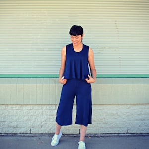 The Darlene Jumpsuit PDF sewing pattern and sewing tutorial for women