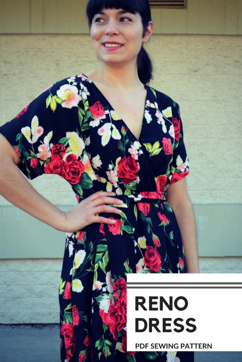 The Reno Dress PDF sewing pattern and step by step sewing tutorial for women image 5