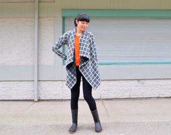 The Grace Cardigan PDF sewing pattern and Printable sewing tutorial with sizes included from 4 to 22