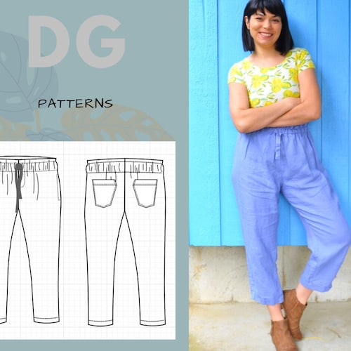 New York Pants PDF Sewing Pattern - Etsy